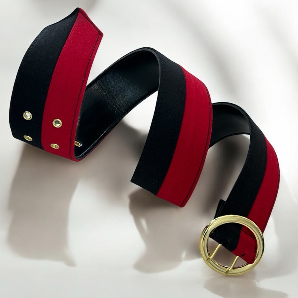 Colour Block Wide Statement Belt